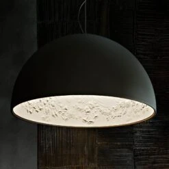 FLOS Skygarden 2 Hanging Light, Matt Black Ø 90 Cm