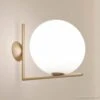 FLOS IC C/W2 Wall Light, Brass Ø 30 Cm -Flos Sales Store 3510631