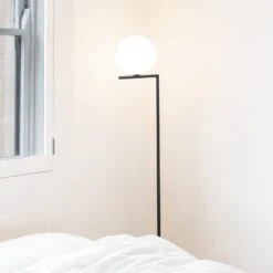 FLOS IC F1 Floor Lamp Black Ø 20 Cm -Flos Sales Store 3510632 2