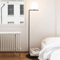 FLOS IC F1 Floor Lamp Black Ø 20 Cm -Flos Sales Store 3510632 4