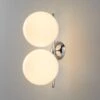 FLOS IC C/W1 Double Wall Light Chrome Ø 20 Cm -Flos Sales Store 3510668