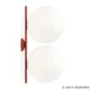 FLOS IC C/W2 Double Wall Light Red Ø 30 Cm -Flos Sales Store 3510675