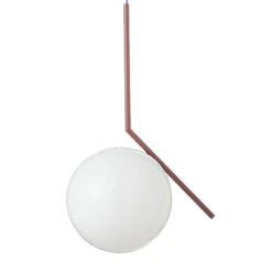 FLOS IC S2 Designer Hanging Light, Red Ø 30 Cm -Flos Sales Store 3510681 3