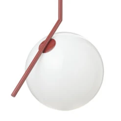 FLOS IC S2 Designer Hanging Light, Red Ø 30 Cm -Flos Sales Store 3510681 4