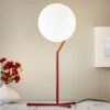 FLOS IC T1 High Table Lamp Burgundy Red -Flos Sales Store 3510682