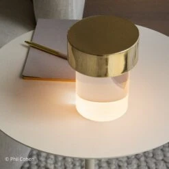 FLOS Last Order LED Table Lamp Clear IP20 Brass