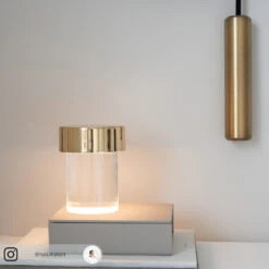 FLOS Last Order LED Table Lamp Clear IP20 Brass -Flos Sales Store 3510693 4