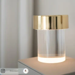 FLOS Last Order LED Table Lamp Clear IP20 Brass -Flos Sales Store 3510693 5