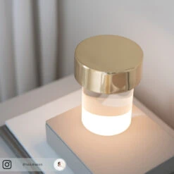 FLOS Last Order LED Table Lamp Clear IP20 Brass -Flos Sales Store 3510693 6