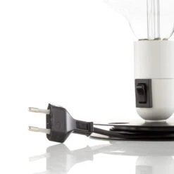 FLOS Lampadina LED Table Lamp White, Black Base -Flos Sales Store 3510702 5