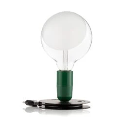 FLOS Lampadina LED Table Lamp Green, Black Base -Flos Sales Store 3510703 3