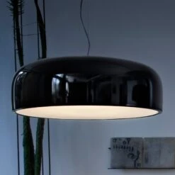 FLOS Smithfield S Hanging Light In Glossy Black