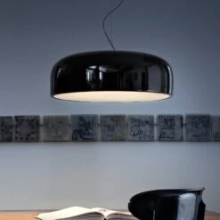 FLOS Smithfield S Hanging Light In Glossy Black -Flos Sales Store 3510716 3
