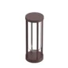 FLOS In Vitro Bollard 1, 2,700 K 40 Cm Dark Brown