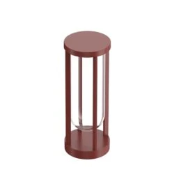 FLOS In Vitro Bollard 1, 2,700 K, 40 Cm Terracotta