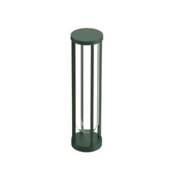 FLOS In Vitro Bollard 2, 2,700 K, 60 Cm Dark Green