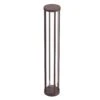 FLOS In Vitro Bollard 3, 2,700 K 90 Cm Dark Brown