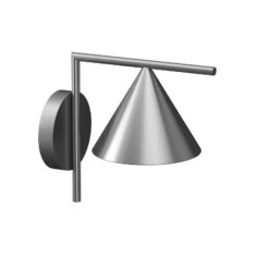 FLOS Captain Flint Wall Lamp 2700K Stainless Steel