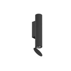 FLOS Flauta Riga 1 Outdoor Wall Lamp 2,700 K Black