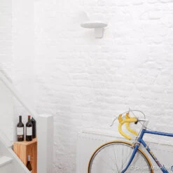 FLOS Oplight W1 LED Wall Light, Textured White -Flos Sales Store 3510915 3