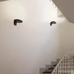 FLOS Oplight W1 LED Wall Light, Black -Flos Sales Store 3510916 3