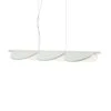 FLOS Almendra Linear LED Hanging 3-bulb, White