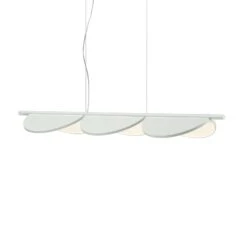 FLOS Almendra Linear LED Hanging 3-bulb, White
