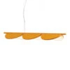 FLOS Almendra Linear LED Hanging 3-bulb Ochre