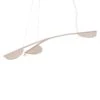 FLOS Almendra Organic Hanging 3-bulb Long Pink