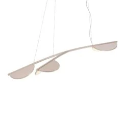 FLOS Almendra Organic Hanging 3-bulb Short Pink