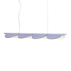 FLOS Almendra Linear LED Hanging 4-bulb, Lilac