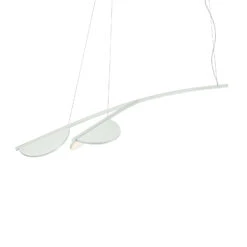 FLOS Almendra Organic Hanging 2-bulb Long White