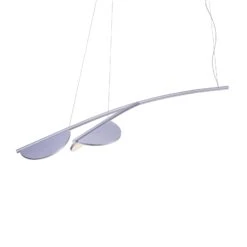 FLOS Almendra Organic Hanging Two-bulb Long Lilac