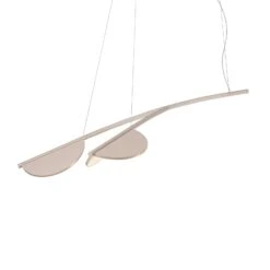 FLOS Almendra Organic Hanging Two-bulb Short Pink
