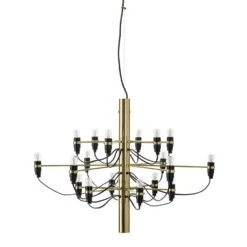 Flos 2097/18 Sarfatti Chandelier, Brass