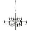 Flos 2097/18 Sarfatti Chandelier LED, Chrome -Flos Sales Store flos 2097 18 sarfatti chandelier led 1