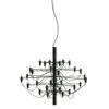 Flos 2097/30 Sarfatti Chandelier, Matte Black