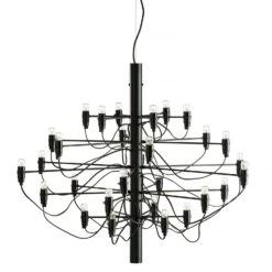 Flos 2097/50 Sarfatti Chandelier, Matte Black