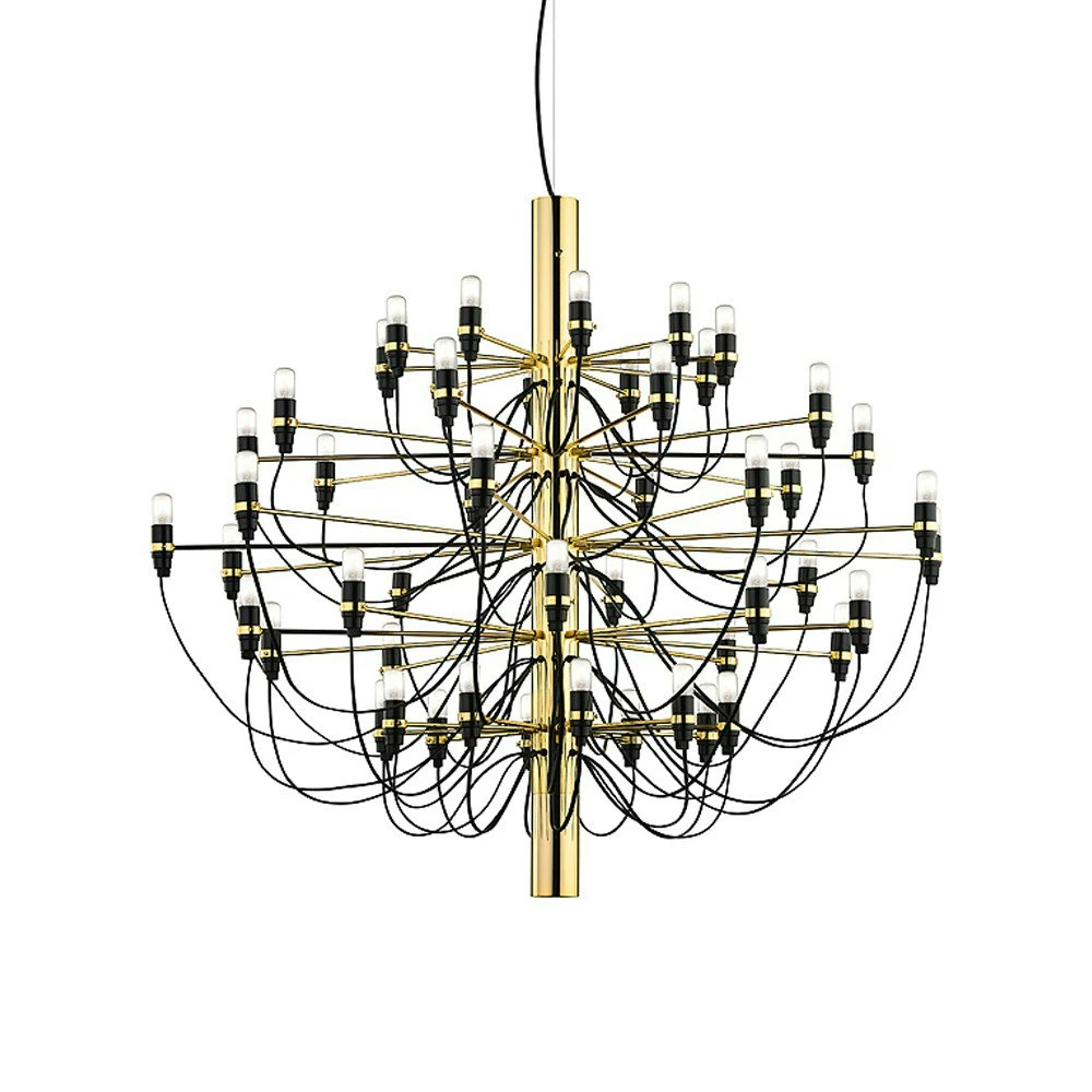 Flos 2097/50 Sarfatti Chandelier, Brass 3 Flos 2097/50 Sarfatti Chandelier, Brass