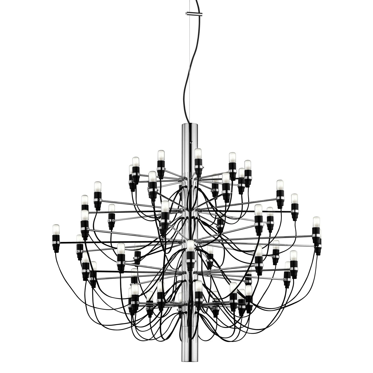 Flos 2097/50 Sarfatti Chandelier LED, Chrome 3 Flos 2097/50 Sarfatti Chandelier LED, Chrome