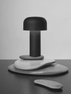Flos Bellhop Table Lamp Portable, Matte Black -Flos Sales Store flos bellhop table lamp portable 1