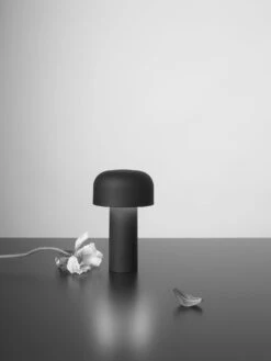 Flos Bellhop Table Lamp Portable, Matte Black -Flos Sales Store flos bellhop table lamp portable 2