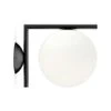 Flos IC Lights C/W1 Wall/Ceiling Lamp, Black