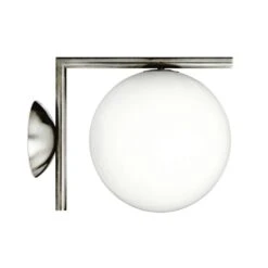 Flos IC Lights C/W1 Wall/Ceiling Lamp, Chrome