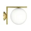 Flos IC Lights C/W1 Wall/Ceiling Lamp, Brushed Brass -Flos Sales Store flos ic lights c w1 ceiling light wall lamp 7