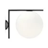 Flos IC Lights C/W2 Ceiling/Wall Lamp, Black -Flos Sales Store flos ic lights ceiling wall 2 12