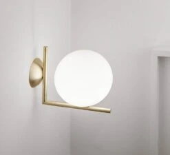 Flos IC Lights C/W2 Ceiling/Wall Lamp, Brass 10 Flos IC Lights C/W2 Ceiling/Wall Lamp, Brass -Flos Sales Store flos ic lights ceiling wall 2 9
