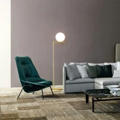 Flos IC Lights Floor 2, Brushed Brass -Flos Sales Store flos ic lights floor 2 11