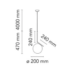 Flos IC Lights S1 Pendant, Chrome -Flos Sales Store flos ic lights suspension 1 1 2