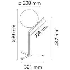 Flos IC Lights Table 1 High, Brass -Flos Sales Store flos ic lights table 1 high 1